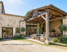 Ensemble immobilier en pierres avec dépendances