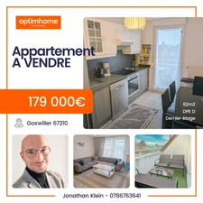 Appartement à vendre 3 pièces GOXWILLER (67)