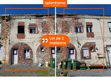 FOURMIES (59) - 🏠🏠 Vente lot de 2 maisons - 47 m² et 49 m²