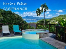 Villa à vendre 6 pièces LES TROIS ILETS (972) - vue sur Baie de Fort de France