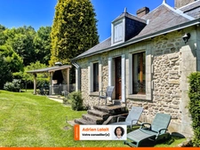 Maison 3 chambres, 1 bureau, grand jardin, très bon état