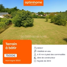 A Marmagne – Rare terrain de 1 200 m², à deux pas du centre