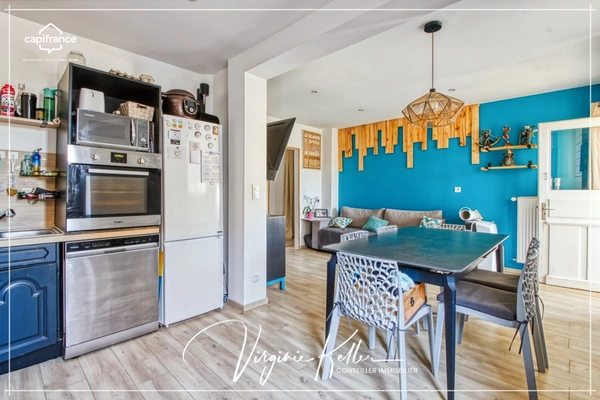 À vendre à ROMANSWILLER (67) - Appartement 3 pièces de 71,35m² - Garage - Remise - Place de parking - Jardin privatif 175 m²