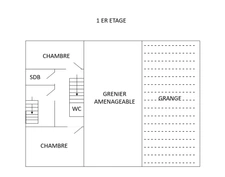 A vendre en exclusivité, proche de la Belgique et du Luxembourg, à 7 km de Stenay, une maison à finir de rénover de 257 m², grands greniers aménageables, grande pièce de vie, 2 chambres, 1 salle de b