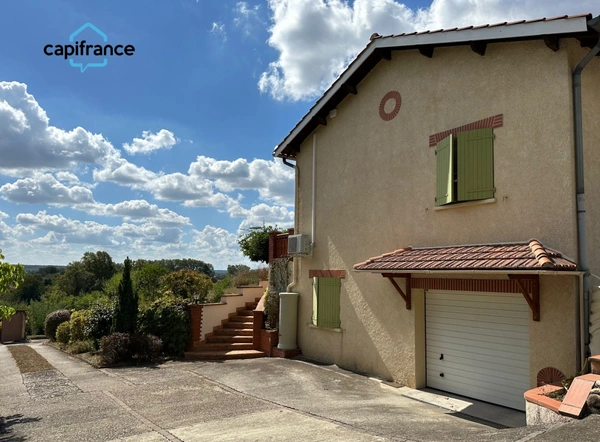 Bessières Centre, Villa T4-T5 de 1982, 130 m², véranda de 24 m², garage de 60 m²