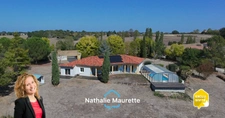 Toulouse 35 min, Roquemaure, villa d’architecte T7, 174 m², garage de 46 m², terrain 7500 m²