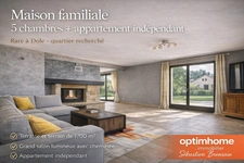 Maison familiale de standing – 5 chambres + appartement indépendant – quartier recherché de Dole
