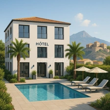 BALAGNE - HOTEL-BUREAU MURS & FONDS 19 CHAMBRES PISCINE