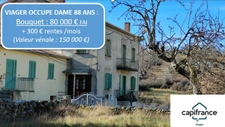 Vente en Viager Occupé Femme 88 ans - Appartement T3 + terrain libre de 300 m² avec CU positif à Calacuccia, Centre Corse