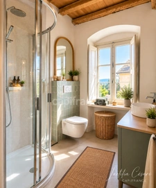 PIETRANERA – Renovated village house of 100 m² – Two 2-bedroom apartments with terraces and sea views