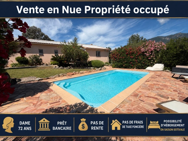 VENTE VILLA EN NUE-PROPRIÉTÉ – OPPORTUNITÉ D’INVESTISSEMENT RARE À PROXIMITÉ DE PORTO-VECCHIO 