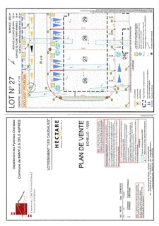 Dpt Pyrénées Orientales (66), à vendre BANYULS DELS ASPRES terrain constructible 200 m² en 2 faces