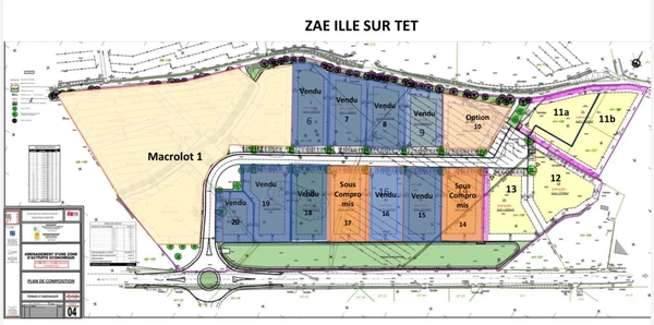 Dpt Pyrénées Orientales (66), à vendre ILLE SUR TET terrain constructible 1875 m², plat, vaibilisé