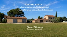 VIAGER CARPENTRAS | Maison de 215 m² habitables sur un terrain agricole de 7 175 m² avec revenu locatif