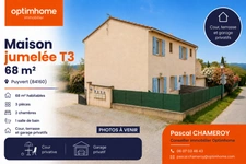 PUYVERT (84) | Maison jumelée T3 de 67 M² avec cour, terrasse et garage privatifs