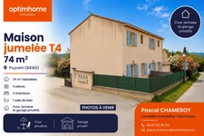 PUYVERT (84) | Maison jumelée T4 de 74 M² avec cour, terrasse et garage privatifs