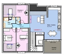 Appartement à vendre 5 pièces CUVRY (57)