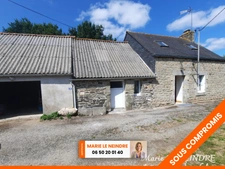 📍 EXCLUSIVITÉ – Charmante maison en pierre à vendre à Plounévez-Quintin, en campagne