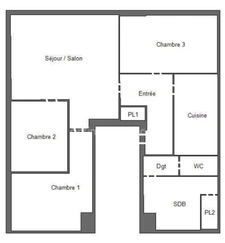 Ajustement de prix ! EXCLUSITÉ LE HAVRE A vendre Appartement avec trois chambres, cave et parking sécurisé !