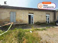 Plateau brut avec potentiel + permis d’agrandissement – Castillon-la-Bataille centre