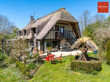 Propriété comprenant une chaumière et une maison d’amis sur 240 m2 à 10 minutes de Honfleur et pont-l’évêque