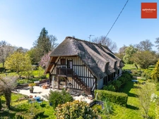 Propriété comprenant une chaumière et une maison d’amis sur 240 m2 à 10 minutes de Honfleur et pont-l’évêque