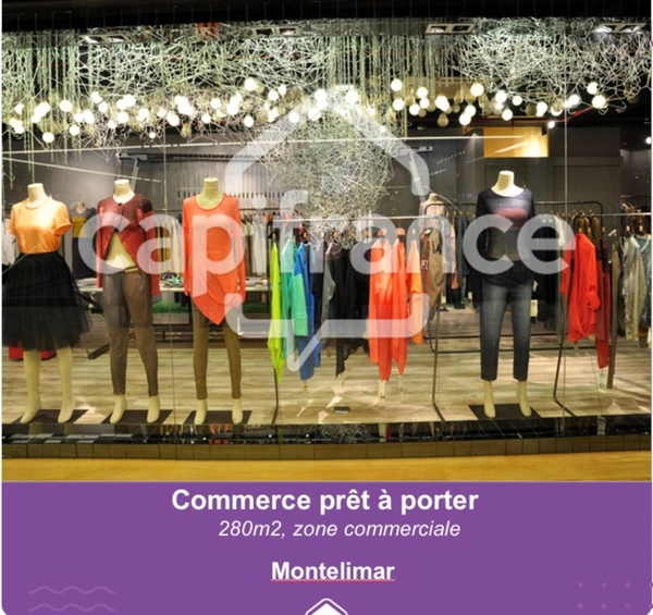   Montelimar zone d'activité sud, grande surface prêt à porter 