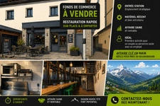 Fonds de commerce RESTAURATION RAPIDE en STATION à vendre proche de MOUTIERS (73)