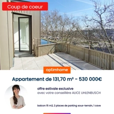 Mulhouse- Résidence ou Investissement PRESTIGE - Appartement 5 Pièces (dont 1 Studio Indépendant) + 2 stationnements intérieurs