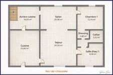 Maison à vendre / Longère 7 pièces en pierre rénovée - 230m² + dépendances - porche d'entrée - cour et jardin à Maillé (35mn de Poitiers)