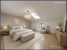 À vendre - Maison Longère 7 pièces en pierre rénovée - 230m² + dépendances - porche d'entrée - cour et jardin à Maillé 86190