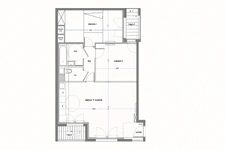 92150 Suresnes Centre - 3P de 62m2 avec loggia  situé au 3e étage d'un copropriété de standing intimiste