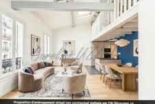 75017 PARIS - DERNIER ETAGE - Élégance sous les toits Parisiens – Duplex ensoleillé dans le quartier Tocqueville-Pereire .
