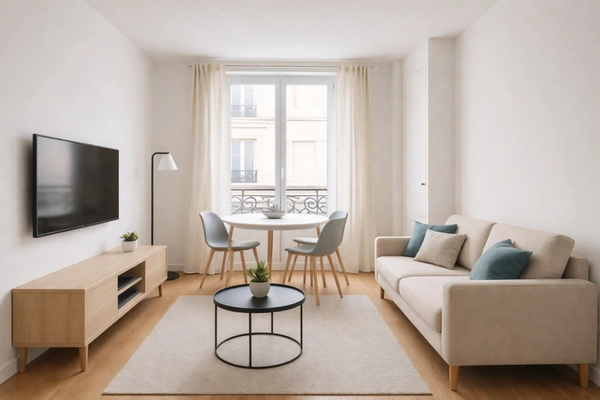 PARIS 75017, rue devTocqueville, charmant 3 pièces traversant de 50 m² – 2 chambres