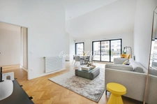 DERNIER  ETAGE - Immeuble de standing de 2023 avec Hauteur sous plafond jusqu'a 4 mètres, T4 - 3 chambres - terrasses : 35m2 opportunité   