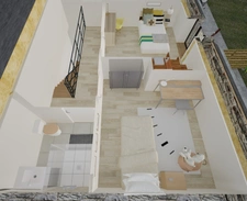 Longère à rénover, 94m2 sur terrain clos de 630 m2, SAINT MARTIN SUR OUST (56200)