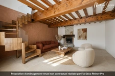 THURINS - Propriété avec terrain, dépendance et garages en limite de zone agricole