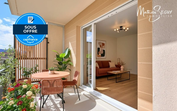 Craponne - Appartement T2 avec terrasse et place de stationnement extérieur