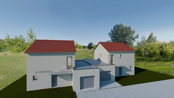 Terrain borné et viabilisé de 459m² à vendre BRINDAS (69) 