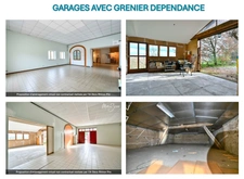 THURINS - Propriété avec terrain, dépendance et garages en limite de zone agricole