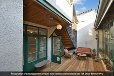 Ancienne maison du menuisier avec son atelier au coeur du village de Millery