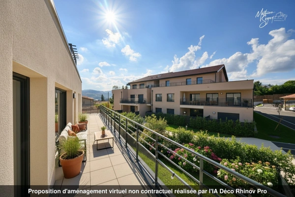 Découvrez ce superbe appartement 4 pièces avec terrasse - élégant, lumineux et convivial !