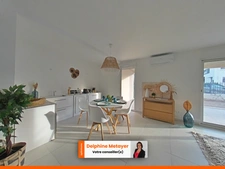 Spacieux appartement 3 chambres de 82m2 avec grande terrasse et jardin.