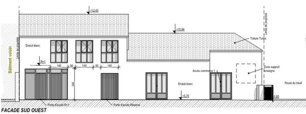 DOLUS D'OLERON (17), Emplacement N°1 A Vendre immeuble Neuf RDC local commercial 160m² Etage appart T3 76m²