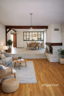 Maison familiale 4 chambres avec terrain