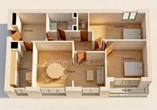 Appartement à vendre 4 pièces 2/3 Chambres LE PLESSIS BOUCHARD (95) place de parking et cave