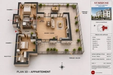 Appartement à vendre 4 pièces - 2 chambres - 2 Salles de bain - 2 Places de parking - Terrasse - FRANCONVILLE (95)