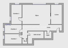 Appartement à vendre 4 pièces 3 Chambres LE PLESSIS BOUCHARD (95) 