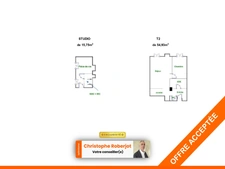 A vendre Studio - idéal investisseur - vente d'un T2 en parallèle dans la même copropriété