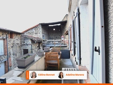 Maison de village : 110m2 / 3 chambres / terrasse / garage / caves
